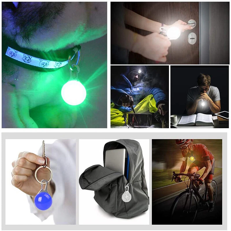 Dog Cat Pet Safety Warning Tag LED Light Night Clip Light Flashing Pendant  UK - Image 2 of 4