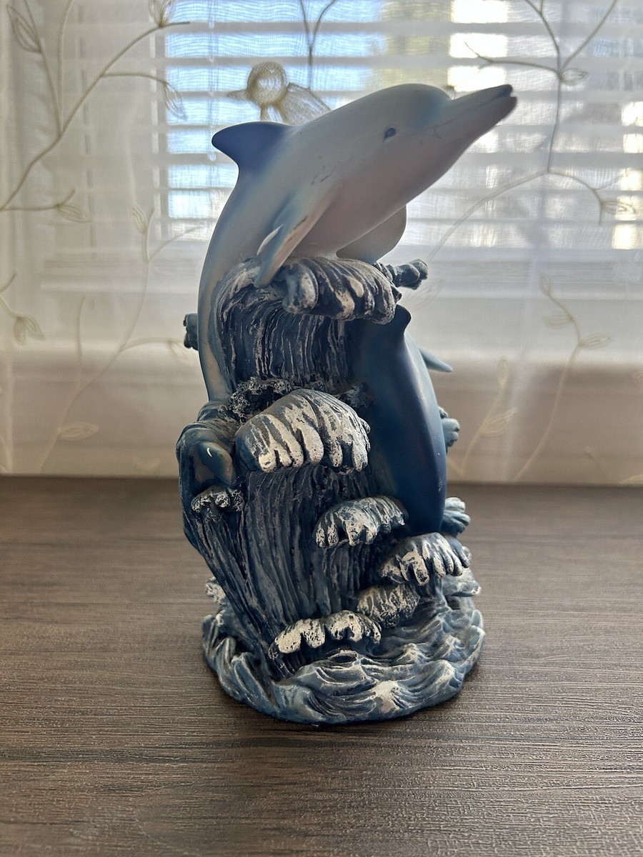 Vtg Blue Dolphin 3D Figurine 7.5