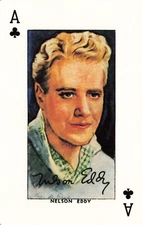 NELSON EDDY Star of the Silver Screen Hollywood Single Swap Playing Card