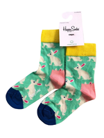 Happy Socks Crew Socks Lustige HäSchen / Bunny Socken FüR Kinder 12-24 Monate
