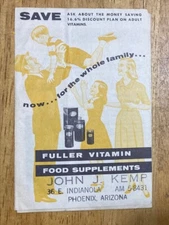 Fuller Vitamin Food Supplements Booklet Brochure The Fuller Brush Company