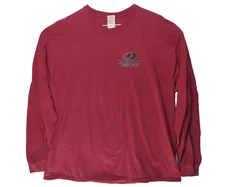 Gildan Mossy Oak XL Men's T Shirt Cardinal Red Graphic Elk Turkey Duck Deer