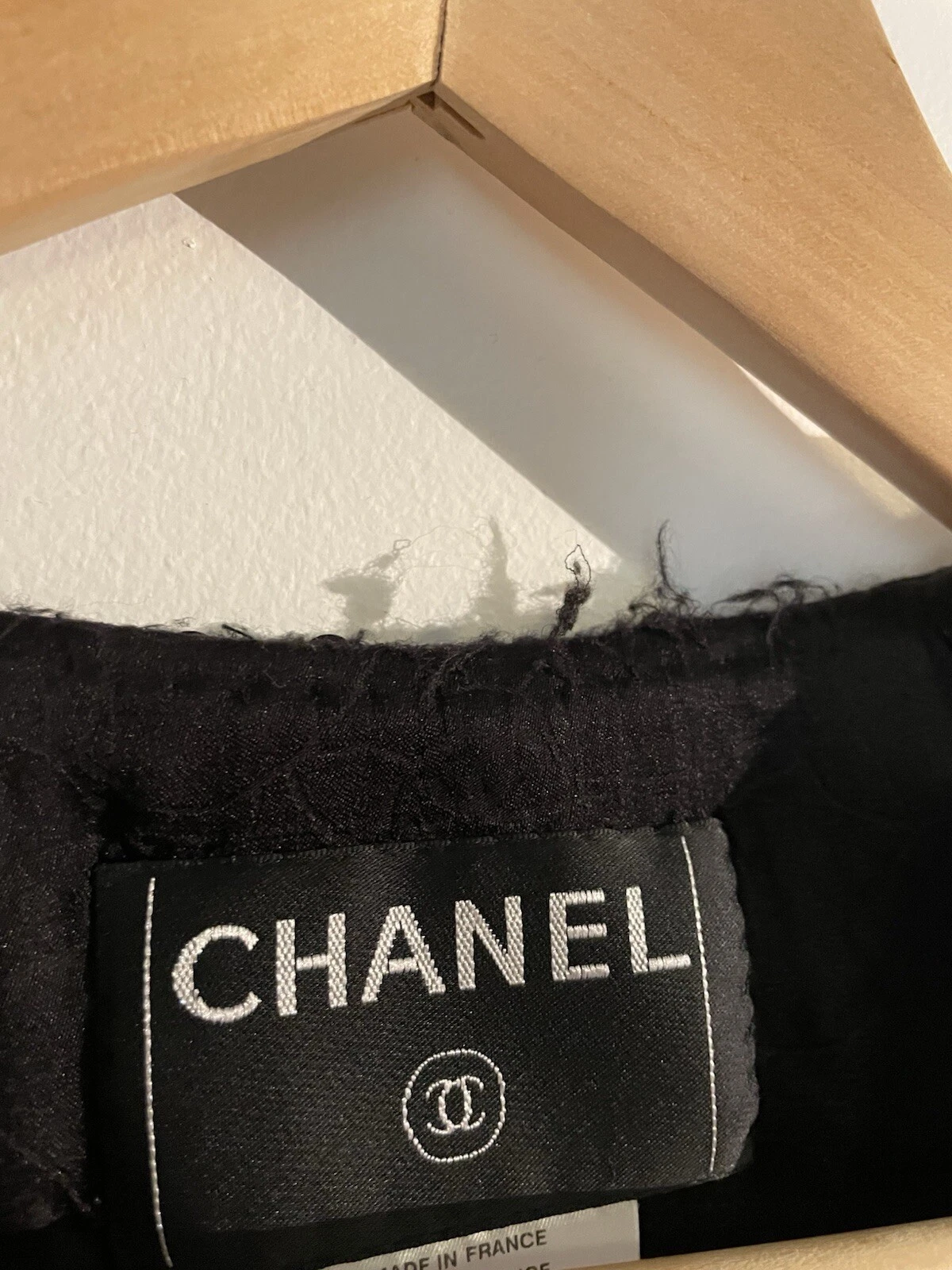 Giacca CHANEL 03C nera con paillettes e glitter taglia 42 Karl Lagerfeld