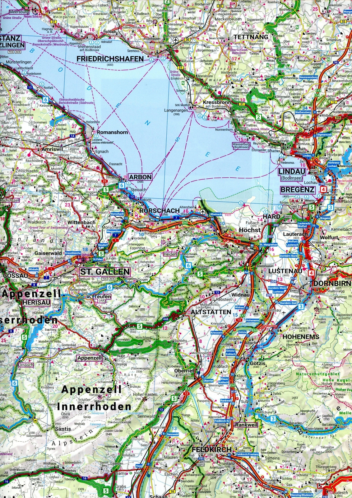 Thumbnail - Bodensee, Motorradkarte 1:200.000, Freytag & Berndt Freytag & Berndt