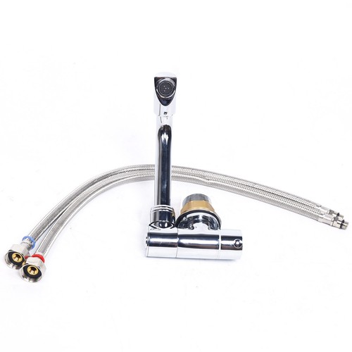 RV Caravan Copper Faucet Foldable Marine Boat Faucet Hot/Cold Water Swivel Tap - 第 7/11 張圖片