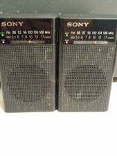 TWO Sony ICF-P26 AM/FM Portable Radio TESTED  WORKING