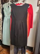 Armani Collezioni Little Black Dress -  Center Waist Pleats Sheath 6