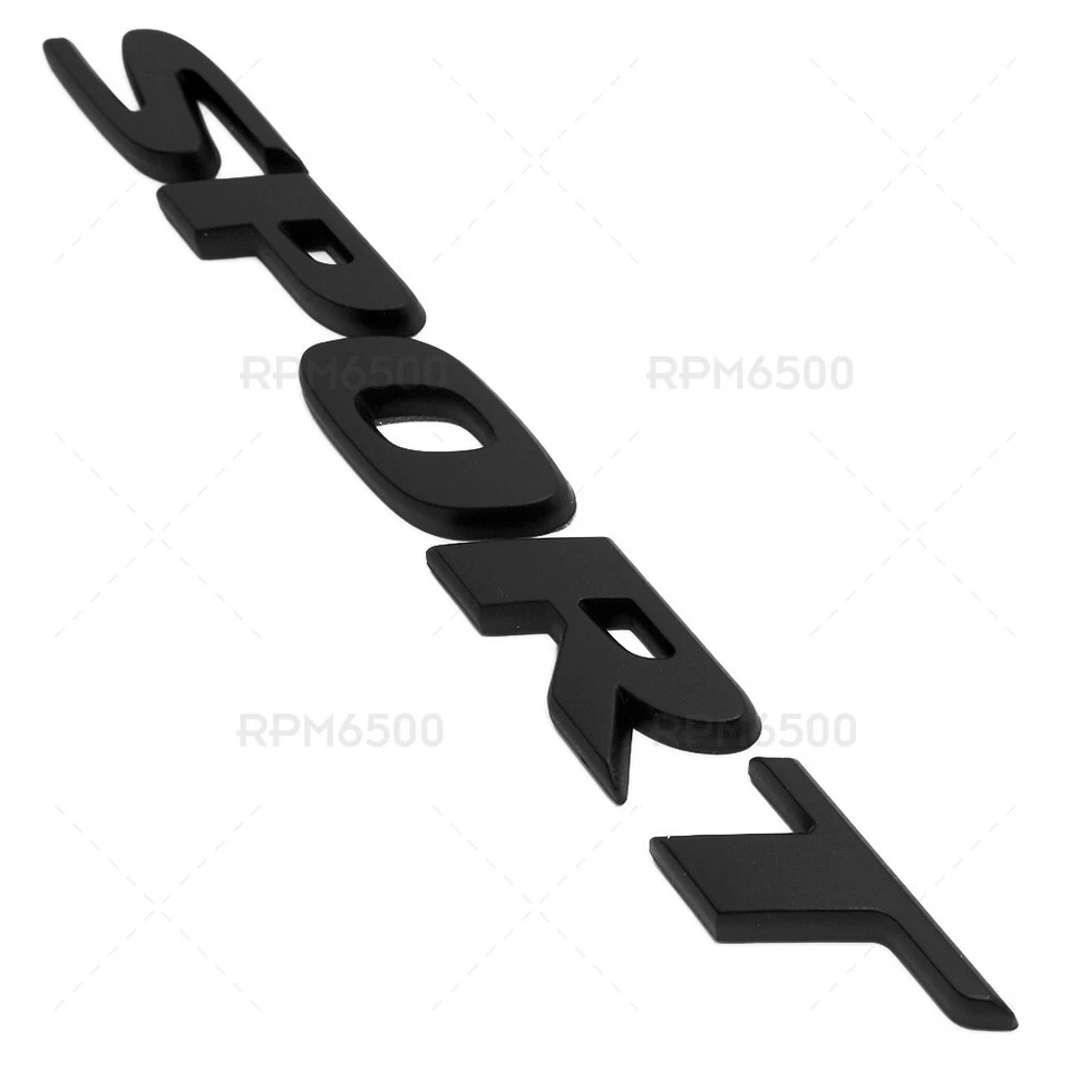 Honda Civic Sport Rear Trunk Lid Letter Logo Badge Emblem Nameplate Matte Black Foto 3 de 4