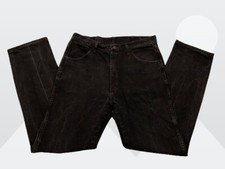 Rustler 87619CB Men's Black Regular Fit Cotton Denim Jeans 36x34 Vintage