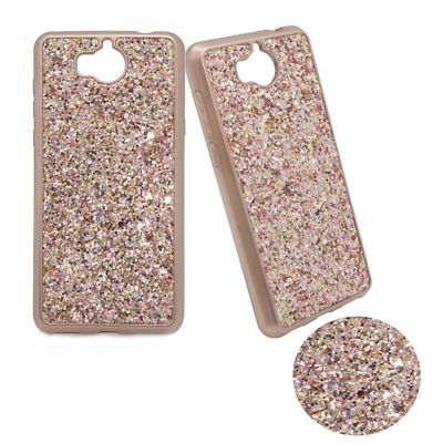 ^ Rosa Gold Glitzer Glitter Blink Bling Bumper Handy Tasche Apple iPhone 7 4,7''
