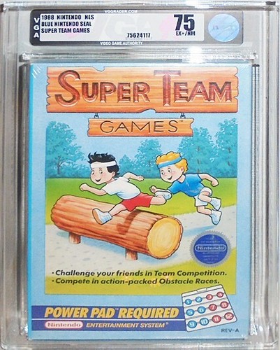 -Sealed- 1988 -Super Team Games- VGA 75 Nintendo NES Graded Video Game