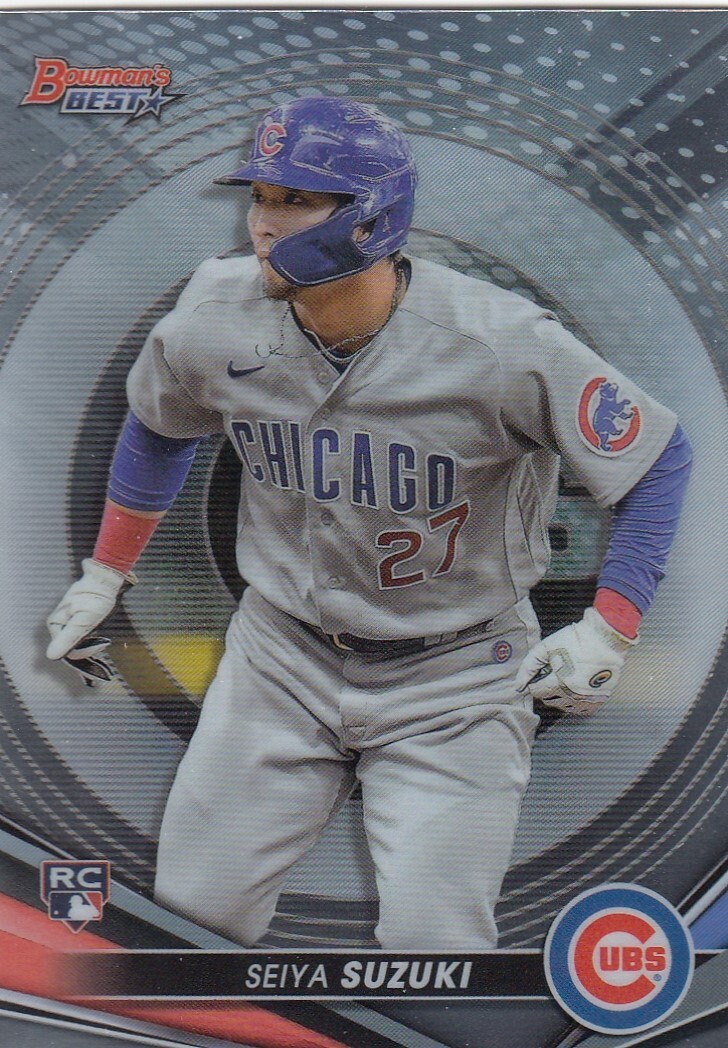 SEIYA SUZUKI BOWMAN'S BEST ROOKIE CARD RC CHICAGO CUBS #41 2022 22