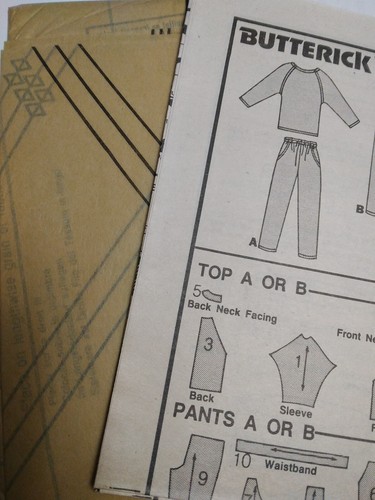Top Pants Pantsuit 12 14 16 Butterick 3031 Sewing Pattern UC Retro 80s Loose - Picture 4 of 7