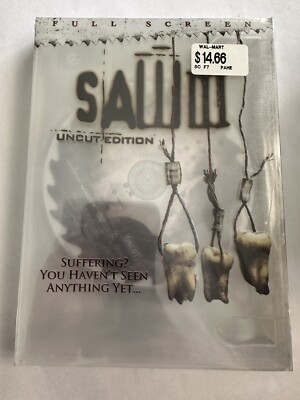Saw III (Full Screen Uncut Edition) (DVD, 2007) Brand New