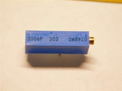 5 Bourns 3006P-1-202 Trimpot 2K 15Turn Rectangular Cermet Trimmer Potentiometers