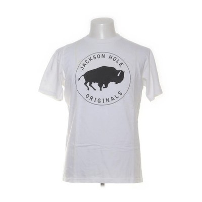 Jackson Hole, T-shirt, Größe: M, Weiß, Baumwolle, Print, Herren #pvo