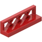 LEGO 30x Red Fence 1 x 4 x 1 Lattice inv.608