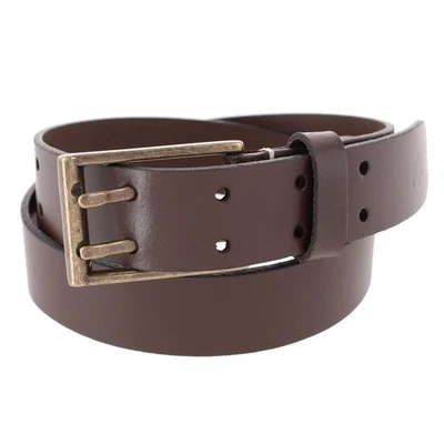 Timberland Ceinture En Cuir À Double Prongs 28mm Pour Garçon Marron - Photo 1/2
