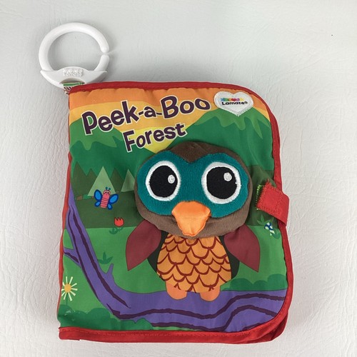Lamaze Peek A Boo Forest Soft Activity Baby Book Look Listen Touch Owl 2022 Tomy