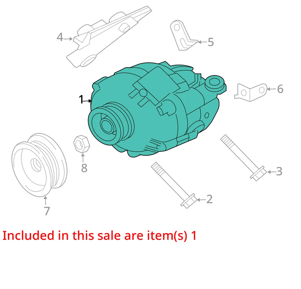 Alternador compatible con 04-11 ENDEAVOR 730900 Foto 3 de 4