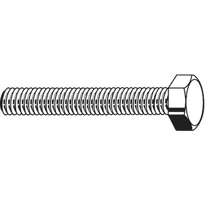 Class 8.8, M16-1.50 Hex Head Cap Screw, Black Oxide Steel, 50 Mm L, 25 Pk,