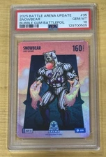 2025 Bo Jackson Battle Arena Update SNOWBEAR Bubble Gum Battle Foil SSP PSA 10