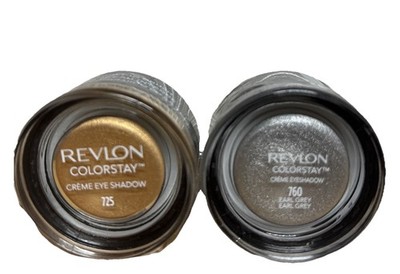 Revlon Colorstay Creme Eyeshadow 725 Honey Gold And 760 Earl Grey Silver Sealed