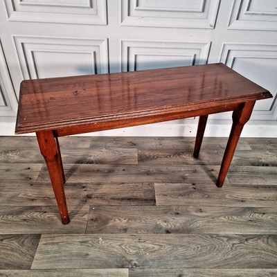 Vintage Eiche Beistelltisch schmal Flur schmale Beistellkonsole - Retro Massivholz