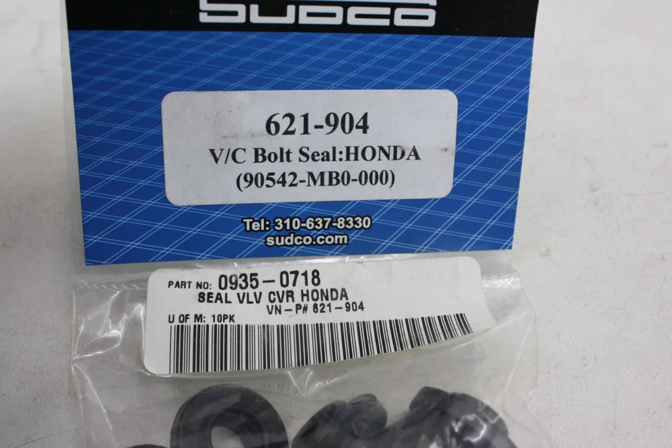 PACK DE 10 SELLOS ARANDELA GOMA PERNO TAPA VÁLVULA CULATA HONDA 90542-MB0-000 Foto 2 de 4