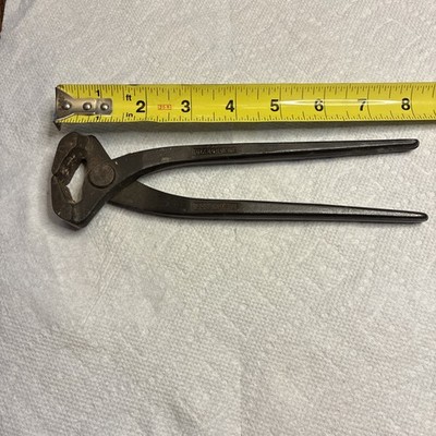 Vintage Diamond Tools GG08  8'' End Cut Tile Nippers Farrier Blacksmith Tool USA