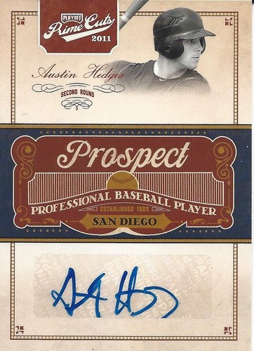 Austin Hedgers 2011 Prime Cuts Prospect Signatures Silver Autograph RC ...