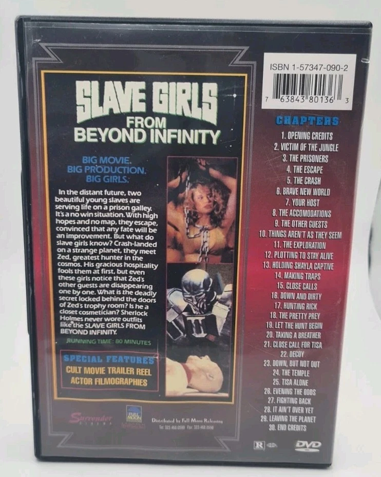 Slave Girls From Beyond Infinity (DVD, 1987) Collector's Edition RARE OOP cult