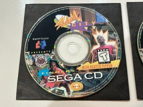 Slam City w Scottie Pippen (Sega CD) CIB Complete w Manual + Reg + Tattoo EX/NM