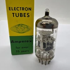 (1)Amperex 6DJ8 ECC88 Sencore TC-162 Tested VACUUM TUBE Bugle Boy Holland Strong