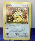 Meowth 62/82 1st Edition Team Rocket Pokemon Card NM