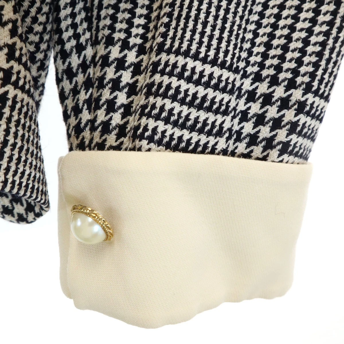 Usado Burberrys 90s Old Gingham Check Falda Traje Configuración 9 Beige Pata de Gallo Mujer
