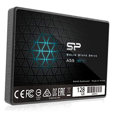 Silicon Power 128GB SSD 3D NAND A55 SLC Cache Performance Boost SATA III 2.5'' 