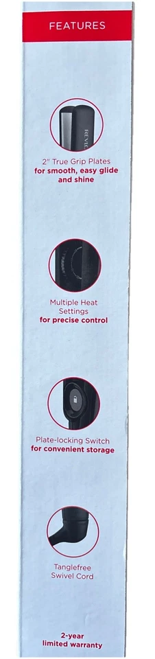 REVLON Smooth and Straight Ceramic Flat Iron Fast Results Smooth Styles 2 in. - Image 2 of 3