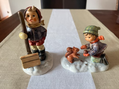 Goebel 2 Winterkinder, Lass dich streicheln, hoffentlich schneit es bald wieder