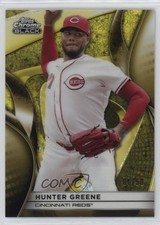 2025 Topps Chrome Black Gold Mini-Diamond Refractor 4/50 Hunter Greene #10 6m7