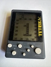 Squaresoft Tetris Jr. Pocket Key Chain Handheld Electronic LCD Video Game Used