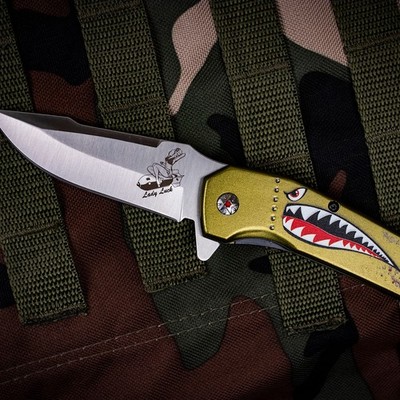 MTech USA Spring Assisted Knife w/Anodized Aluminum Handle &  Pocket Clip-Shark