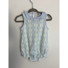 The Proper Peony Rosemary Pima Cotton Girl's Bubble NWT size 3mo