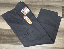 Men's Wrangler Cargo Pants Relaxed Fit Gray Five Star Heritage NEW 38x30