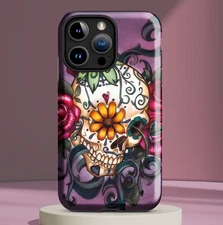 Mexican Sugar Skull Cell Phone Case #4 fits select iPhone® & Samsung® models