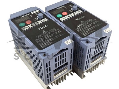Hitachi X200-004NFU2 AC Inverter Drive W/Keypad 0.5HP 4A X200004NFU2 Lot of 2