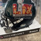 Quinyon Mitchell Signed Eagles Super Bowl LIX Champs Mini Helmet BAS Auth