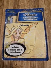 Read Description Neopets 2004 Computer Accessories NEW Mouse Pad CD Sleeves