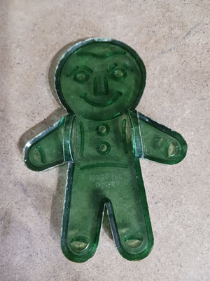 1950's Green Plastic Gingerbread Man
