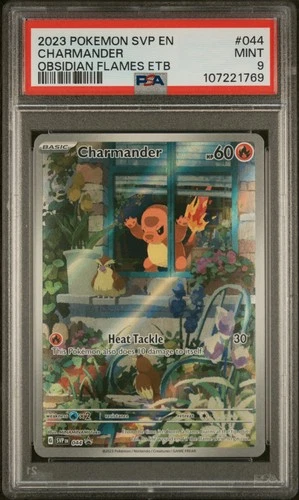 2023 POKEMON SVP EN-SV BLACK STAR PROMO #044 CHARMANDER PSA 9